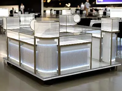 Glass Kiosk at Convention